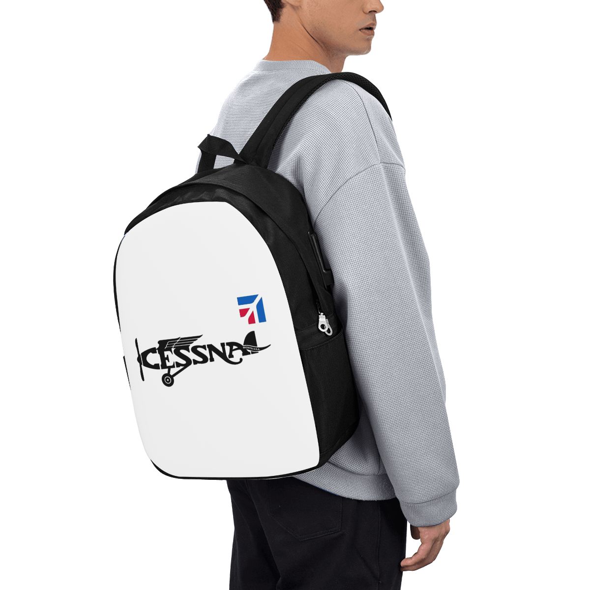 Laptop Bag - Zaino con logo Cessna, borsa da
