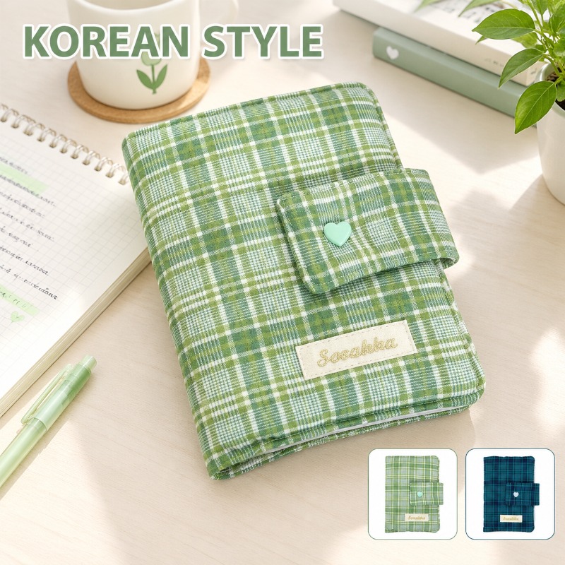Laptop Sleeve - Copertina in tessuto a quadretti verde