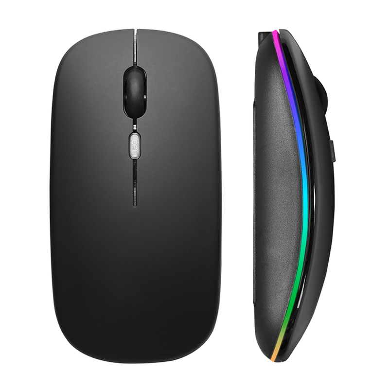 Laptop Mouse - Mouse wireless RGB ricaricabile USB 2.4GHz