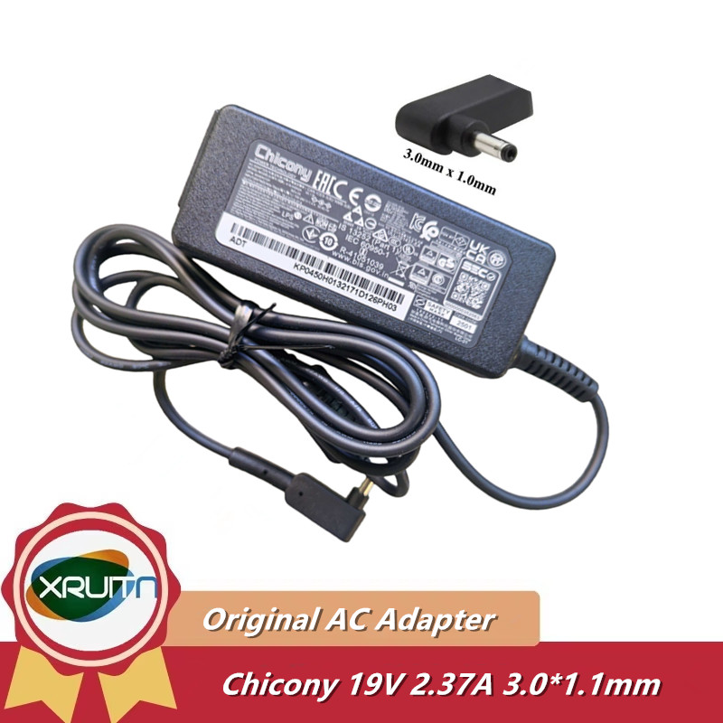 Laptop Charger - Caricatore portatile originale 19V 2.37A 45W