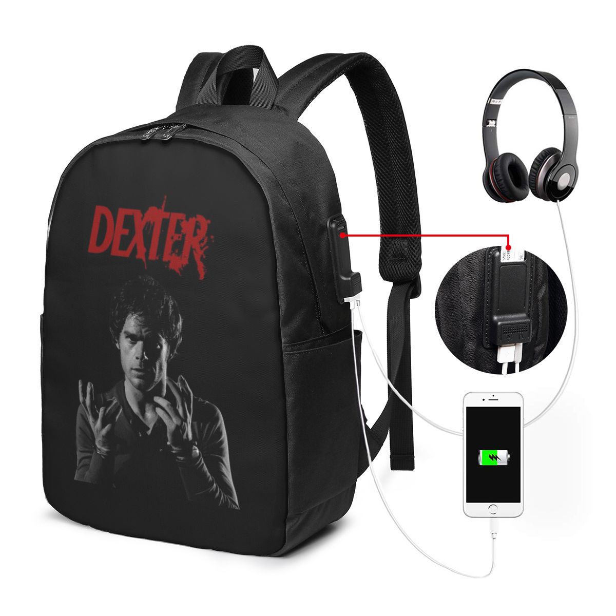 Laptop Bag - Zaino Movie Dexter Morgan, borsa da