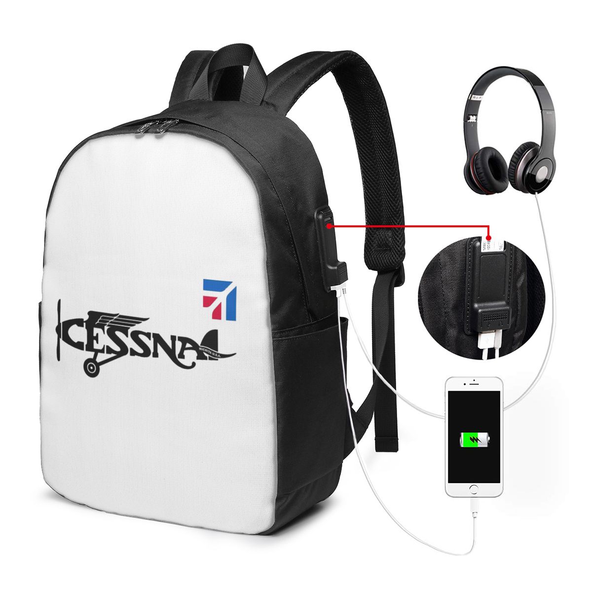 Zaino con logo Cessna, borsa d - Laptop Bag recensione e prezzo