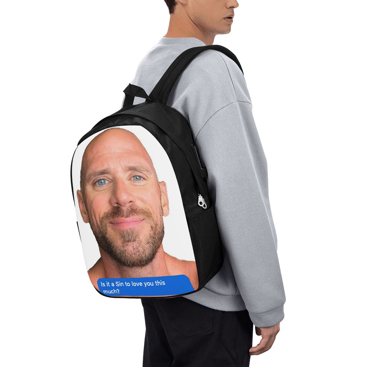 Zaino Johnny Sins Flirty Text  - Laptop Bag recensione e prezzo