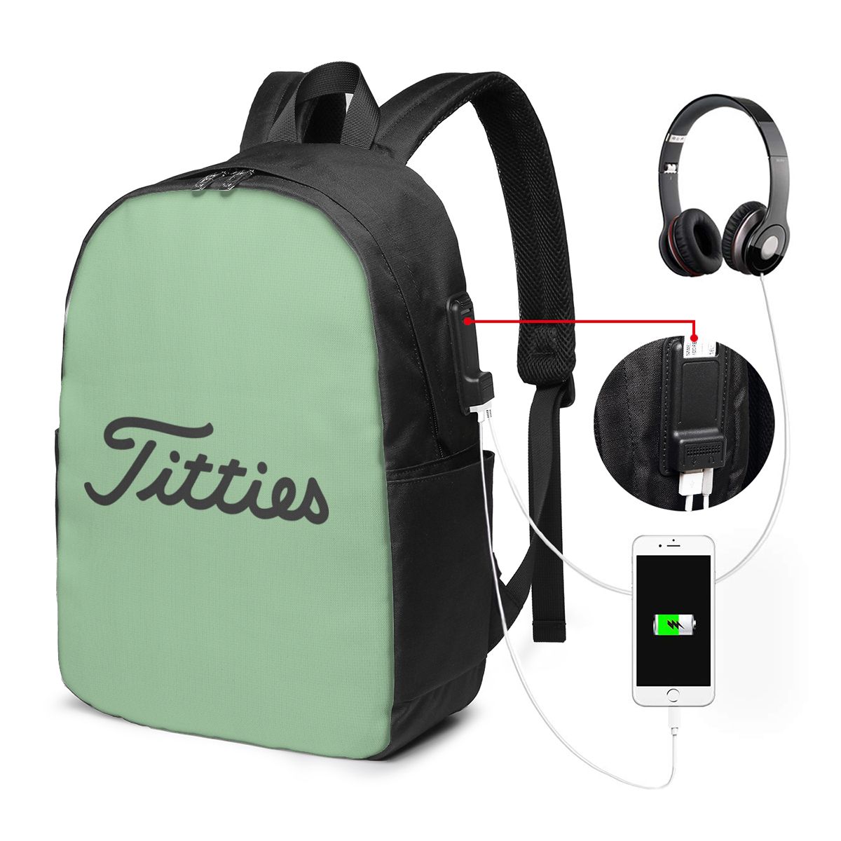 Titties Golf Ball Backpack Bor - Laptop Bag recensione e prezzo